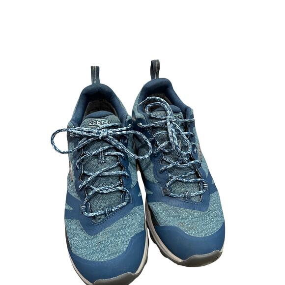 KEEN Terradora II Waterproof Hiking Shoes Blue Lace Up All Terrain Sz 7.5 Women - Picture 3 of 10